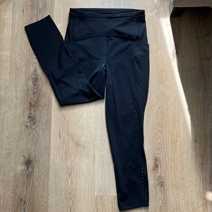 Lululemon Swift speed high rise crop. Size 6 black.